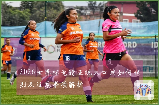 2026世界杯竞猜正规入口该如何识别及注意事项解析