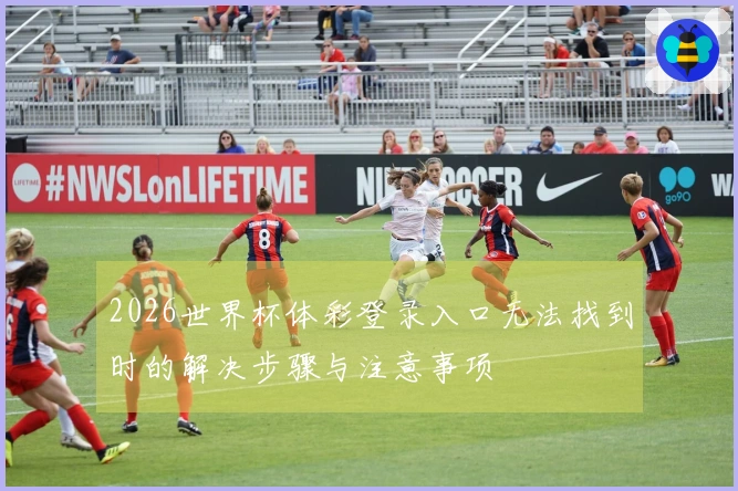2026世界杯体彩登录入口无法找到时的解决步骤与注意事项